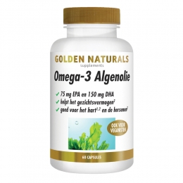 GratisVerzending2xGoldenNaturalsOmega-3Algenolie60capsules