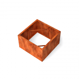 ArtesarechthoekigeplantenbakcortenstaalL100xB100xH60cmGeroba-Geroba