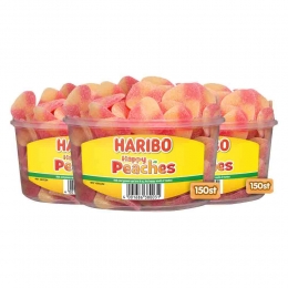 3xHariboHappyPeaches1350gr
