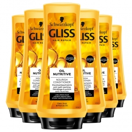 6xGlissConditionerOilNutritive200ml