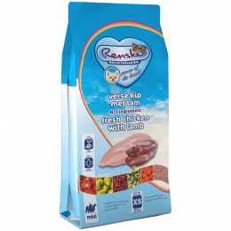 4xRenskeSuperPremiumMiniHondenvoerKip-Lam2kg