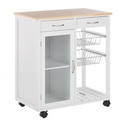 Beliani-BOVES-Keukentrolley-Wit-MDF