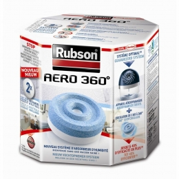 12xRubsonVochtopnemerAERO360Navulling2x450gr