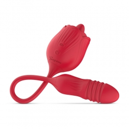 EasytoysClitorisVibratormetStotendeDildoTheRose