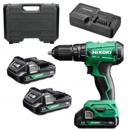 HiKOKIDV18DAWCZ18VLi-ionAccuKlop-boor-schroefmachineSet2x20AhInKoffer