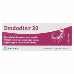 Emdodiar20AanvullendDiervoederHond10Tabletten