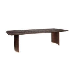 PTMDOstaraBrownMangoWoodDiningtable280cmGoldLeg