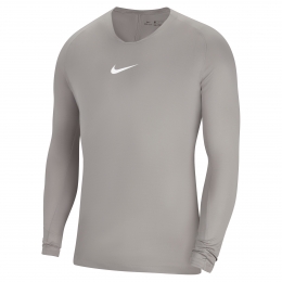 NikeDri-FITParkOndershirtLangeMouwenGrijsWit