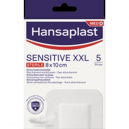 2xHansaplastSensitivePleistersXXLSteriel5stuks