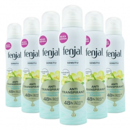 6xFenjalDeodorantSpraySensitive150ml