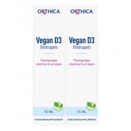 GratisVerzending2xOrthicaVeganD3druppels15ml