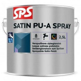 SPSSatinPu-ALakSpray-OpKleurGemengd-25L