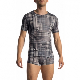 T-shirtOlafBenzT-shirtmetslipemouwenRED1772