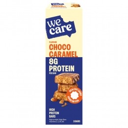 3xWeCareHighproteinBarsChocoCaramel81gr
