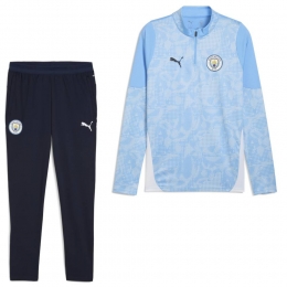 PUMAManchesterCityTrainingspak14-Zip2025-2026LichtblauwDonkerblauwWit