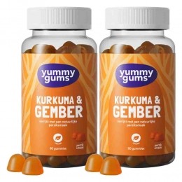 GratisVerzending2xYummygumsKurkumaGemberGummies60stuks