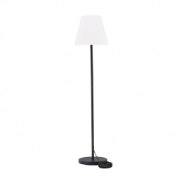 NestoutdoorLienTuinVloerlampWitMetZwarteVoet