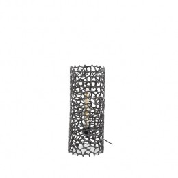 FraaaiBoydvloerlamp25cmweavercylinderM-zwartnikkel