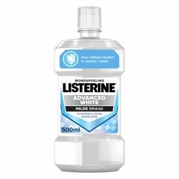 3xListerineMondwaterAdvancedWhiteMild500ml