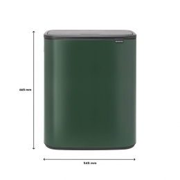 BrabantiaBoTouchBin2x30L-PineGreen
