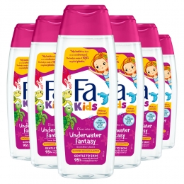 6xFaKidsDouchegelShampooMermaid250ml