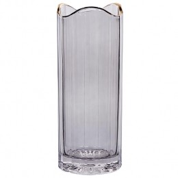 Beliani-PERDIKI-Decoratievevaas-Grijs-Glas