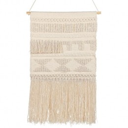 Beliani-KAMOKE-Wanddecoratie-Lichtbeige-Katoen
