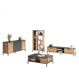 TV-meubelsetOsakametsalontafelenwandkastenKaluneDesign
