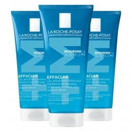 3xLaRochePosayEffaclarZuiverendeGel200ml