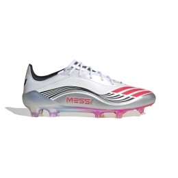 adidasF50MessiEliteGrasVoetbalschoenenFGWitZilverRood