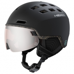 Head-RadarRethinkS2VLT20-Skihelmmaat52-55cm-XSSzwartgrijs