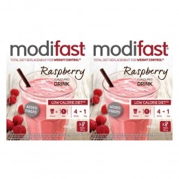 2xModifastIntensiveMilkshakeRaspberry8x55gr