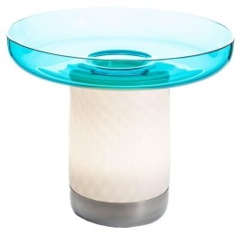 BonttafellampmetschaalLEDoplaadbaarturquoise