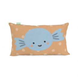 CandiesKussenhoes50x30cmHappynoisVeelkleurig100katoendekwaliteitvan150hilos