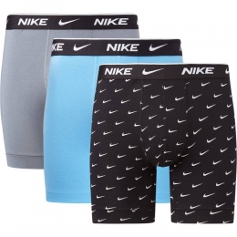 NikeEverydayCottonBoxershortBrief3-PackBlauwGrijsZwart