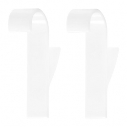 QUVIOHanddoekhouderplastichaakje-setvan2-Wit