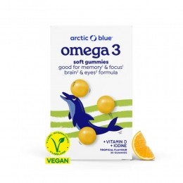 GratisVerzendingArcticBlueOmega-3VitamineDIodineTropical30Gummies