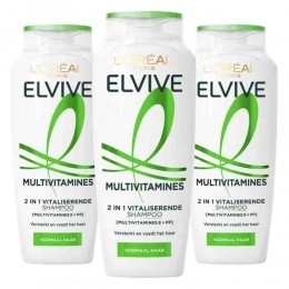 3xLOralElviveMultivitaminesShampoo250ml