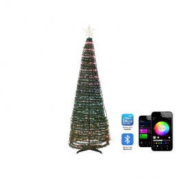 Beliani-SAARLOQ-LEDkerstboom-Groen-188cm-Synthetischmateriaal