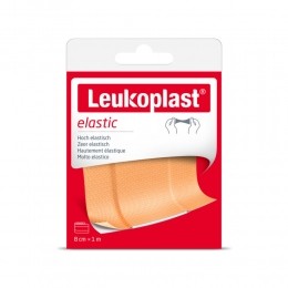 6xLeukoplastElasticWondpleistersElastisch1mx8cm