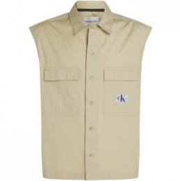 OverhemdLangeMouwCkJeansSleevelessPoplinSh