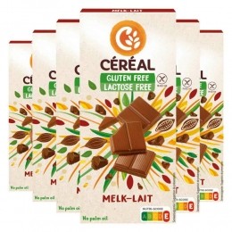 6xCralMelkchocoladeGlutenvrijenLactosevrij100gr