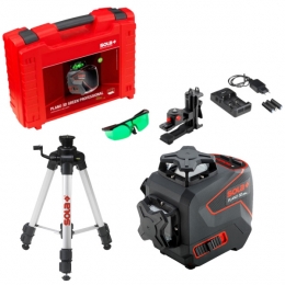 SolaPLANO3DGreenProfessional360KruislijnlaserSetInclStatiefInKoffer-Groen