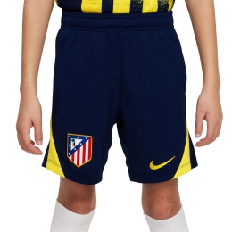 NikeAtleticoMadridStrikeTrainingsbroekje2025-2026KidsDonkerblauwGeel
