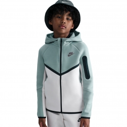 NikeSportswearTechFleeceVestKidsGrijsgroenWitZwart