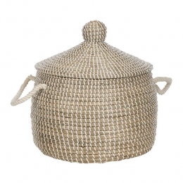 Beliani-MYTHO-Opbergmand-Lichtbruin-Zeegras