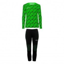 UhlsportProgressiveKeeperssetLangeMouwenKidsFelgroenZwart
