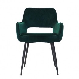 Bronx71VelveteetkamerstoelMikadonkergroen-Eetkamerstoelenset