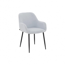 GoossensEetkamerstoelAnneleuning-Textielmetarmleuning