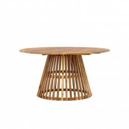 NestoutdoorTobiasRondeHoutenTuintafelNaturel-150cm